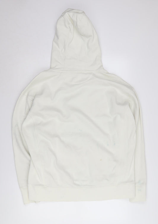 GANT Men's XL Ivory Pullover Hoodie with Pocket