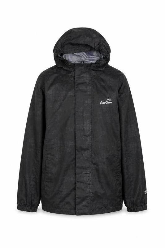 Peter Storm Boys' Black Windbreaker Jacket 7-8 Years