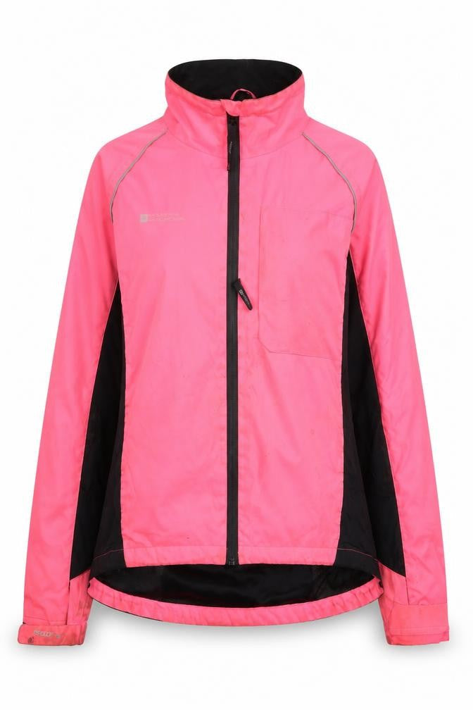 Front view of Mountain Warehouse Women's Pink Windbreaker Jacket, size 10