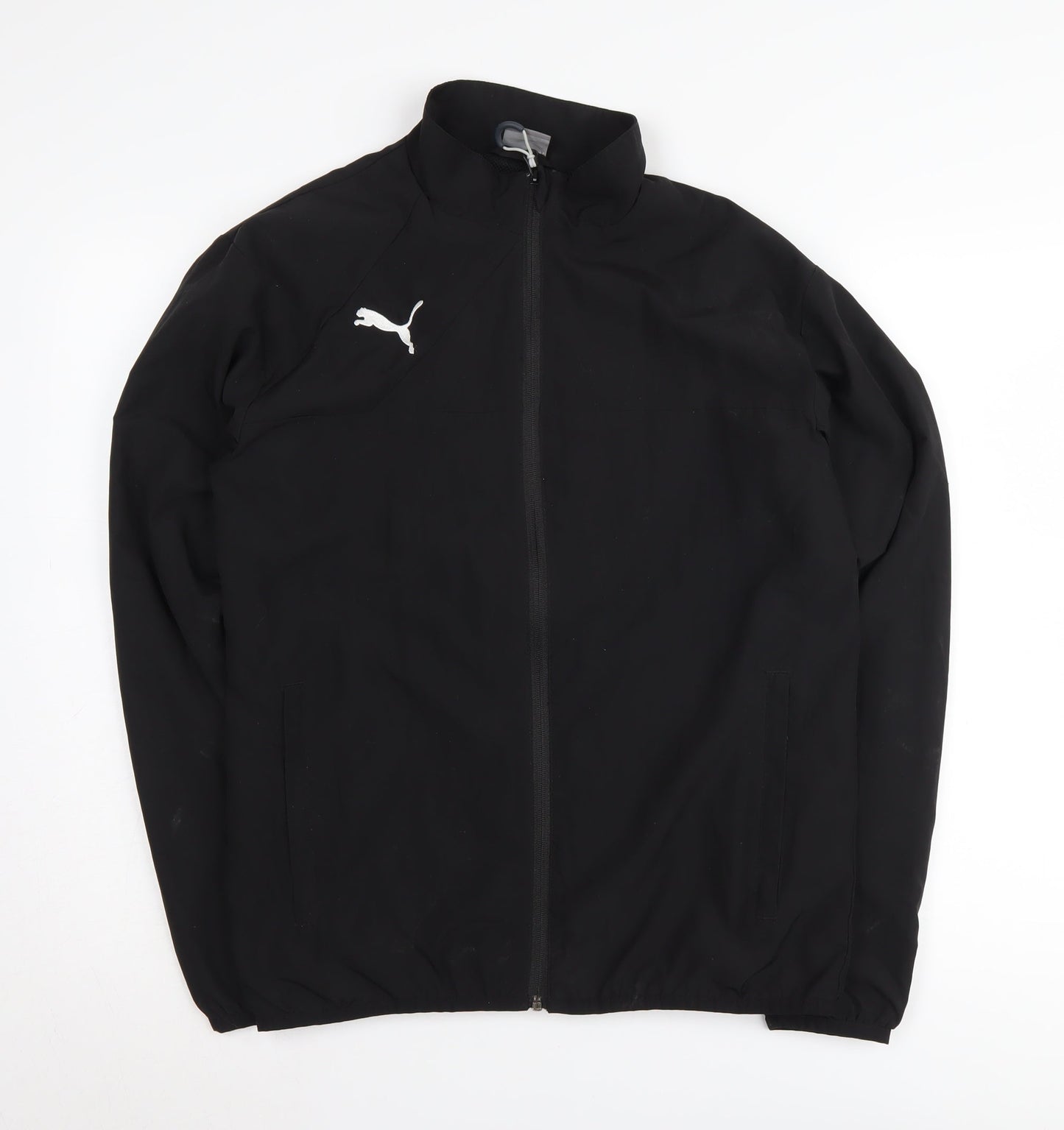 Puma Men's Black Track Jacket S Stand-Up Collar