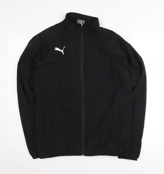 Puma Men's Black Track Jacket S Stand-Up Collar