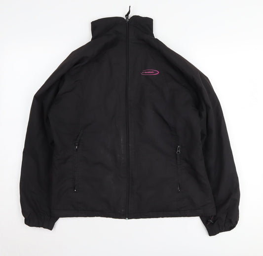 Mountain Life Women's Black Softshell Jacket, Size 10