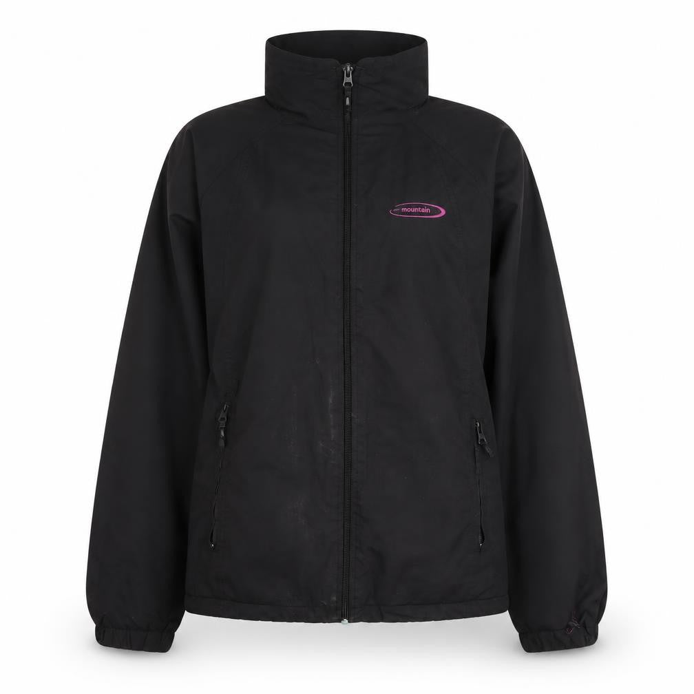 Womens UK Size 10 Regular Mountain Life Black Polyester Jacket