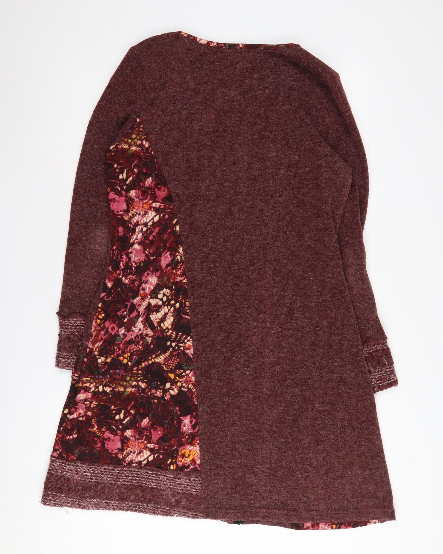 Joe Browns Women's Floral Knit Dress Brown UK 14