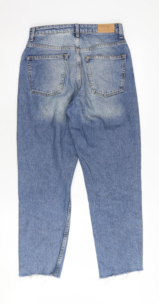 H&M Women’s Blue Mom Jeans, Size 26/32, Relaxed Fit