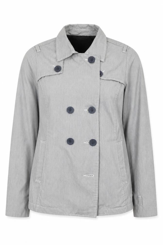 River Island Women's Grey Pea Coat Size 16