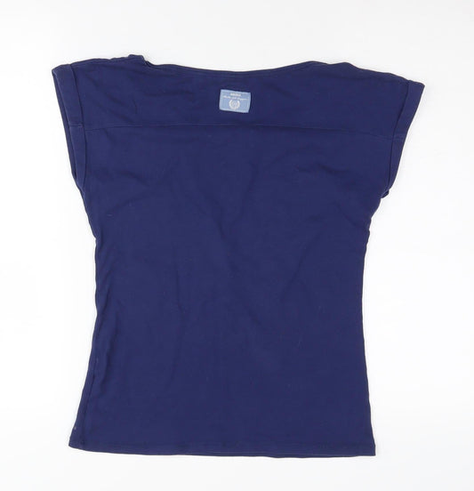 Decathlon Unisex Blue Fitness T-Shirt, M Sleeveless