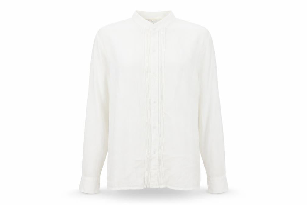 ZiP Shop Unisex White Collared Button-Up M