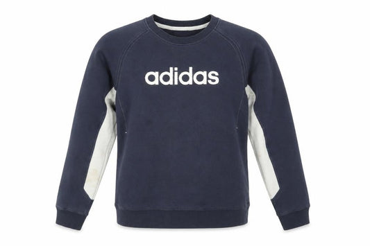 Unisex Adults UK S Regular adidas Blue Pullover Sweatshirt