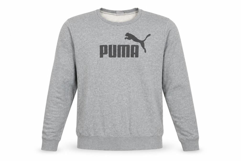 Mens UK L Regular PUMA Grey Pullover Sweatshirt