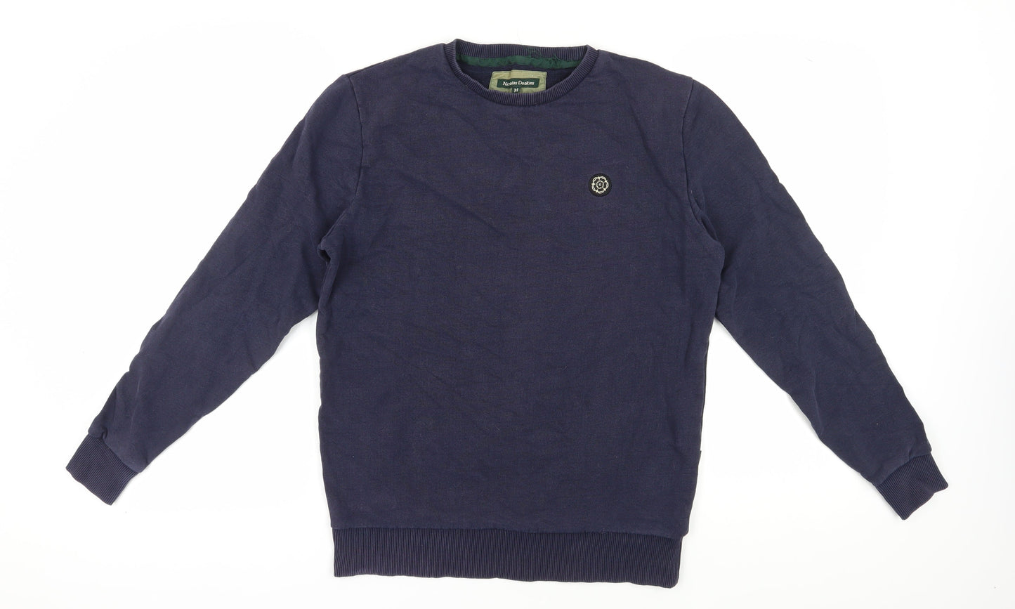 Nicholas Deakins Men's Blue Pullover Sweatshirt M