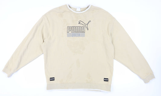 Puma Men's Beige Pullover Sweatshirt L