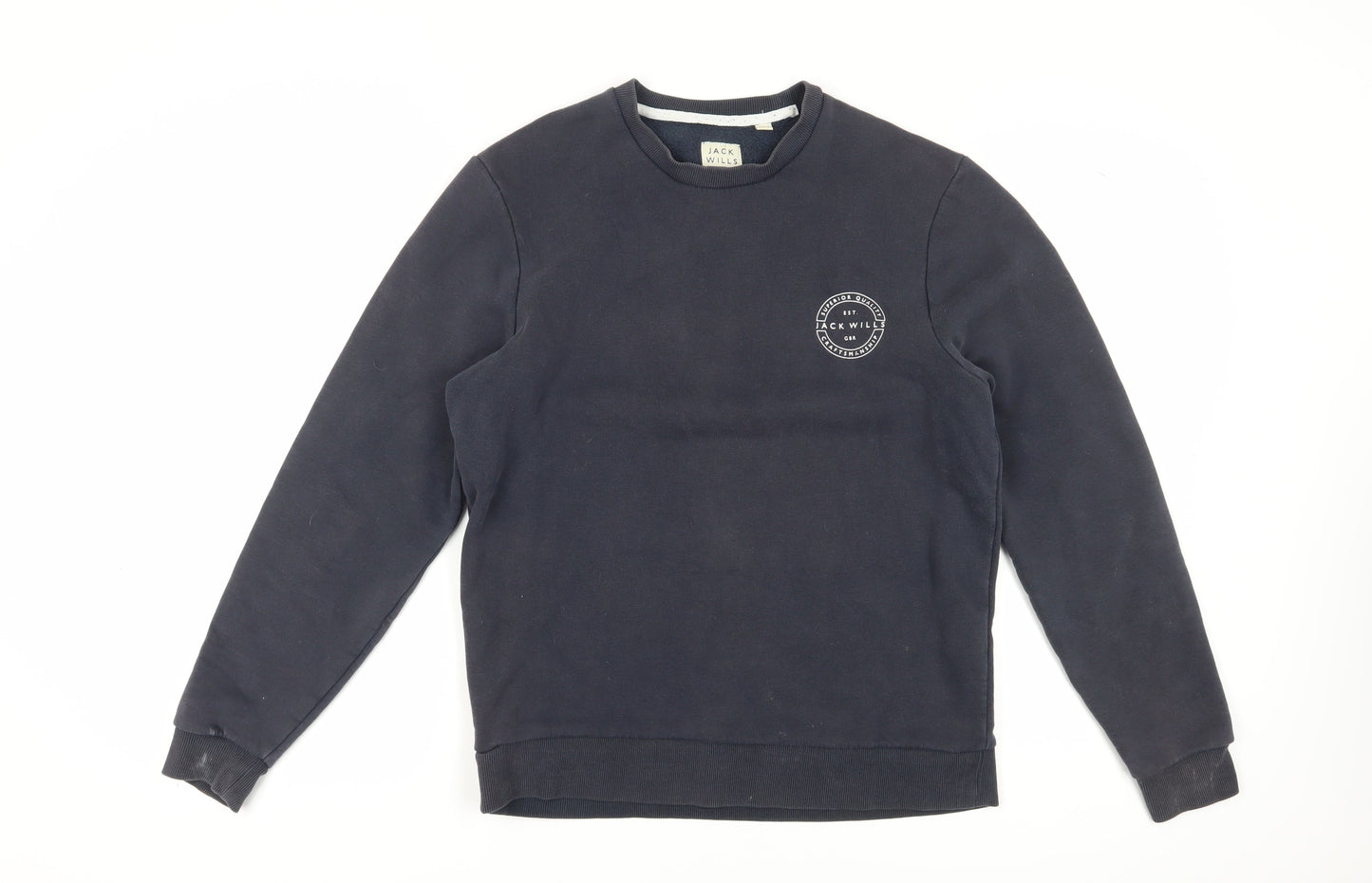 Jack Wills Men's Black Pullover Sweatshirt M