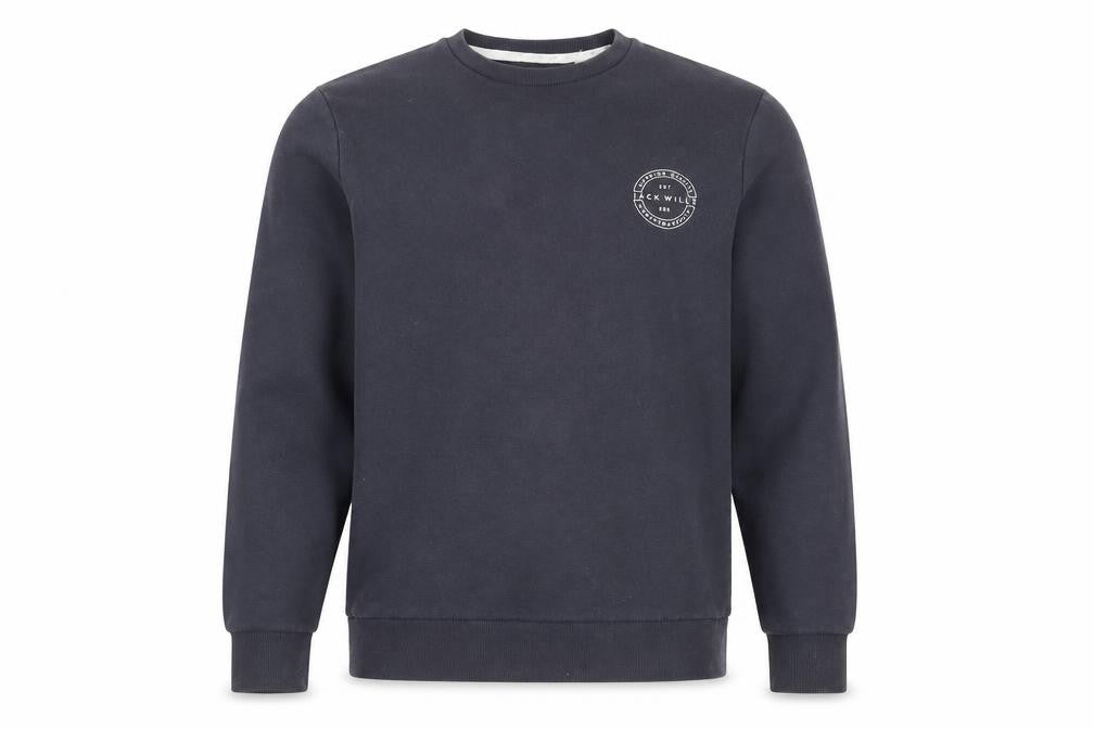 Mens UK M Regular Jack Wills Black Pullover Sweatshirt