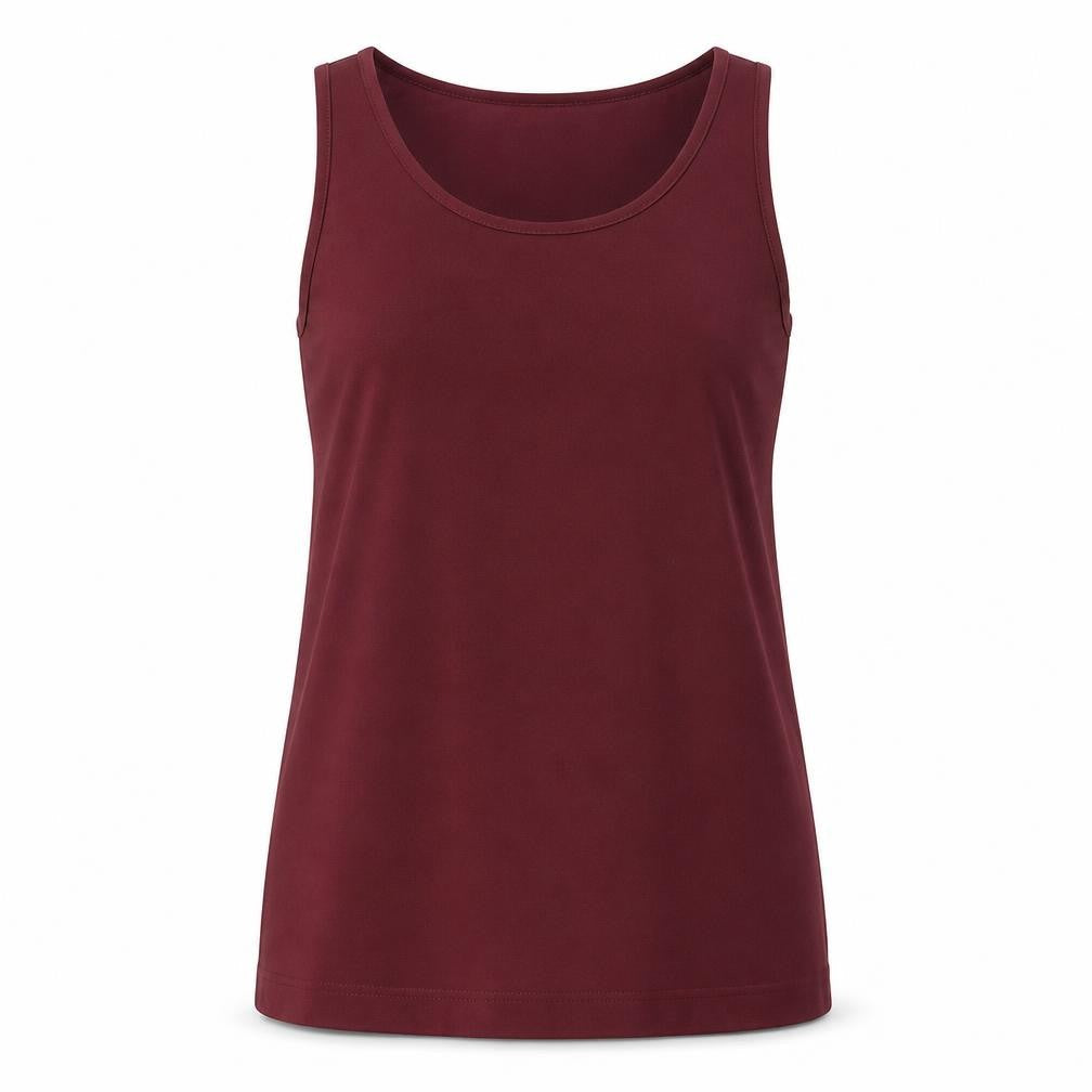 Womens UK Size M French Connection Red Cotton Blend Tank