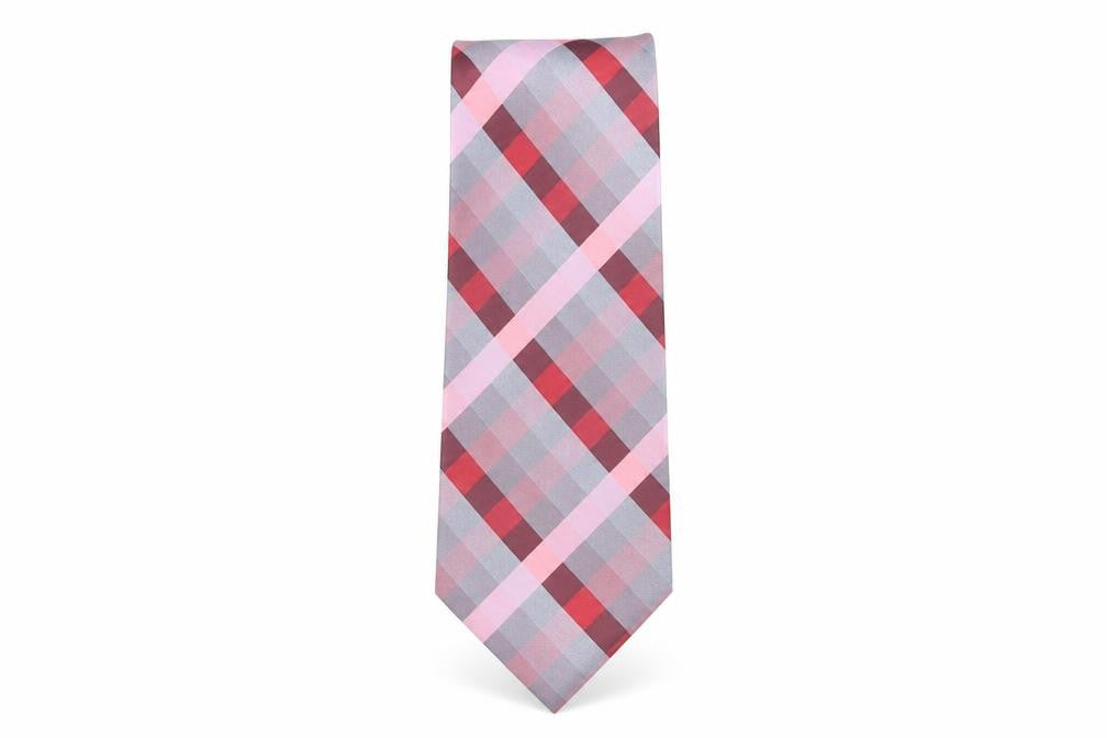 Front view of Thomas Nash Men's Multicoloured Plaid Tie