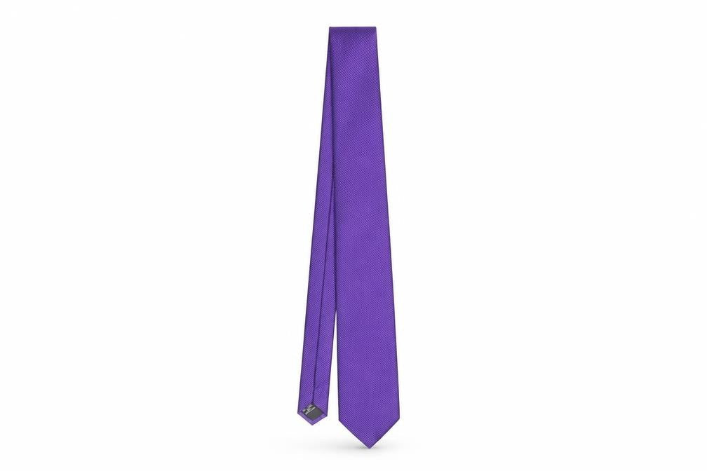 Jeff Banks Men's Purple Striped Silk Tie One Size