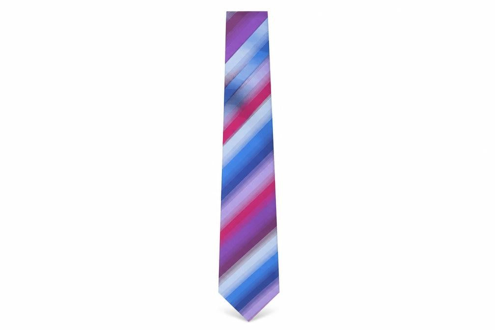Pierre Cardin Men’s Multicoloured Striped Silk Tie