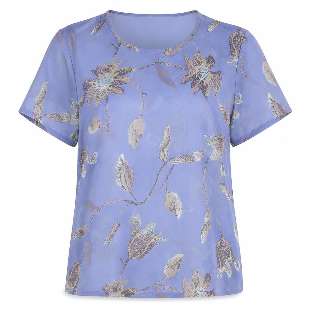 Womens UK Size 12 Jacques Vert Blue Polyester Blouse