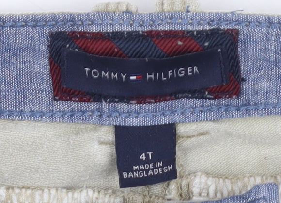 Tommy Hilfiger Boys Beige Straight Jeans, Size 4 Years