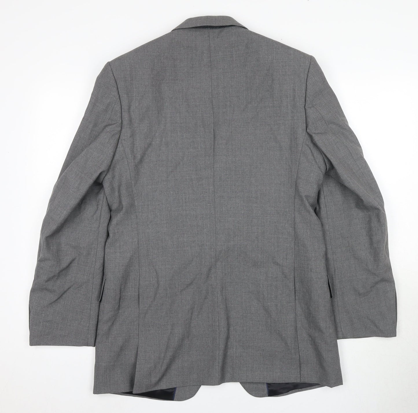 Crombie Men's Grey Blazer Size 38 Regular Wool