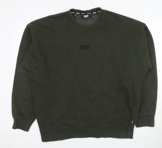 DKNY Sport Women's Green Pullover Sweatshirt M