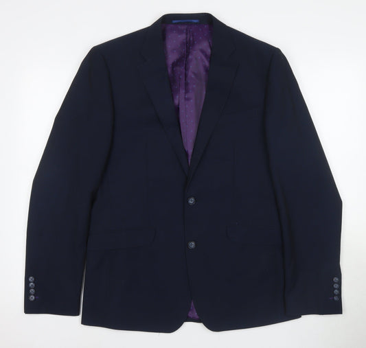 White Label Men's Blue Blazer 40R - Formal Business Attire
