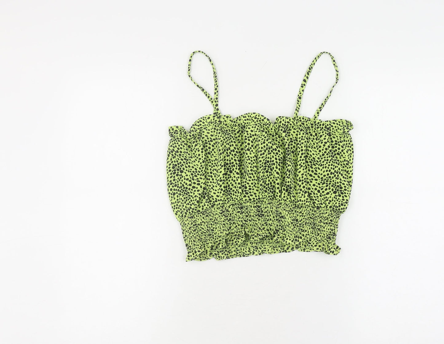 Topshop Women's Green Camisole Tank, Size 10