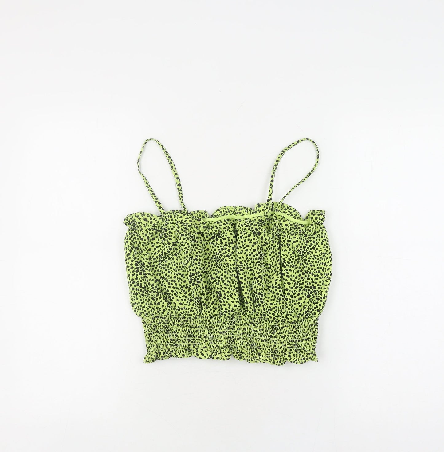 Topshop Women's Green Camisole Tank, Size 10