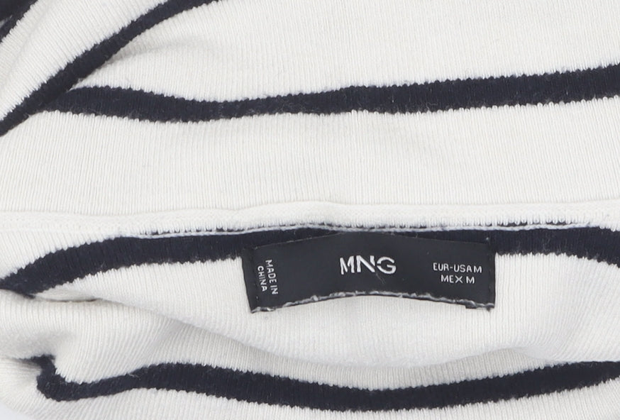 MNG Women's Ivory Roll Neck Pullover Jumper Size M