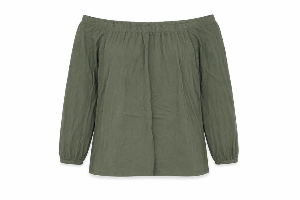 Womens UK Size XS Hollister Green Cotton Blouse