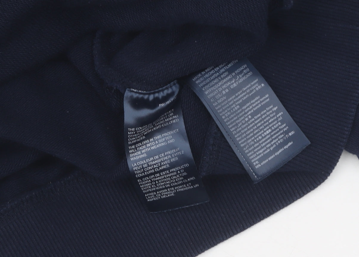 Tommy Jeans Men's Navy Blue Logo Sweatshirt L