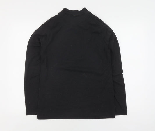 Decathlon Women Black Size 2 Casual Long Sleeve Top
