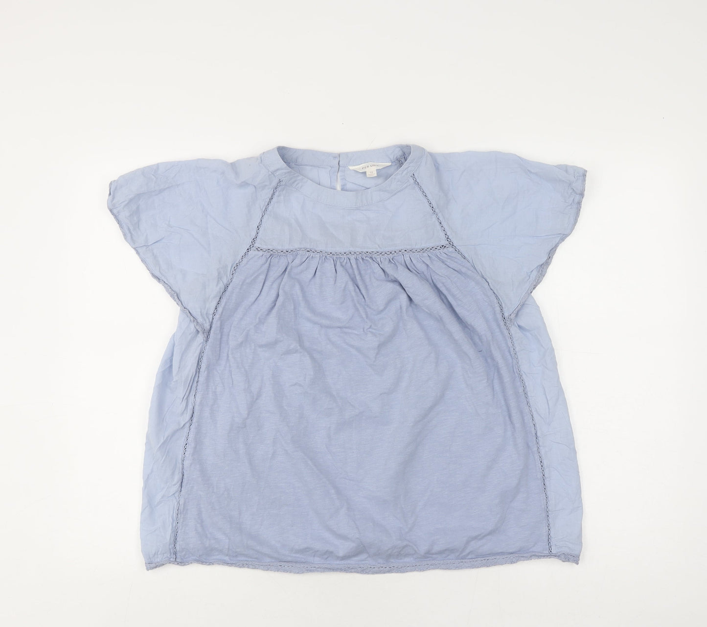 Marks and Spencer Women's Blue Tunic, Size 12, Casual