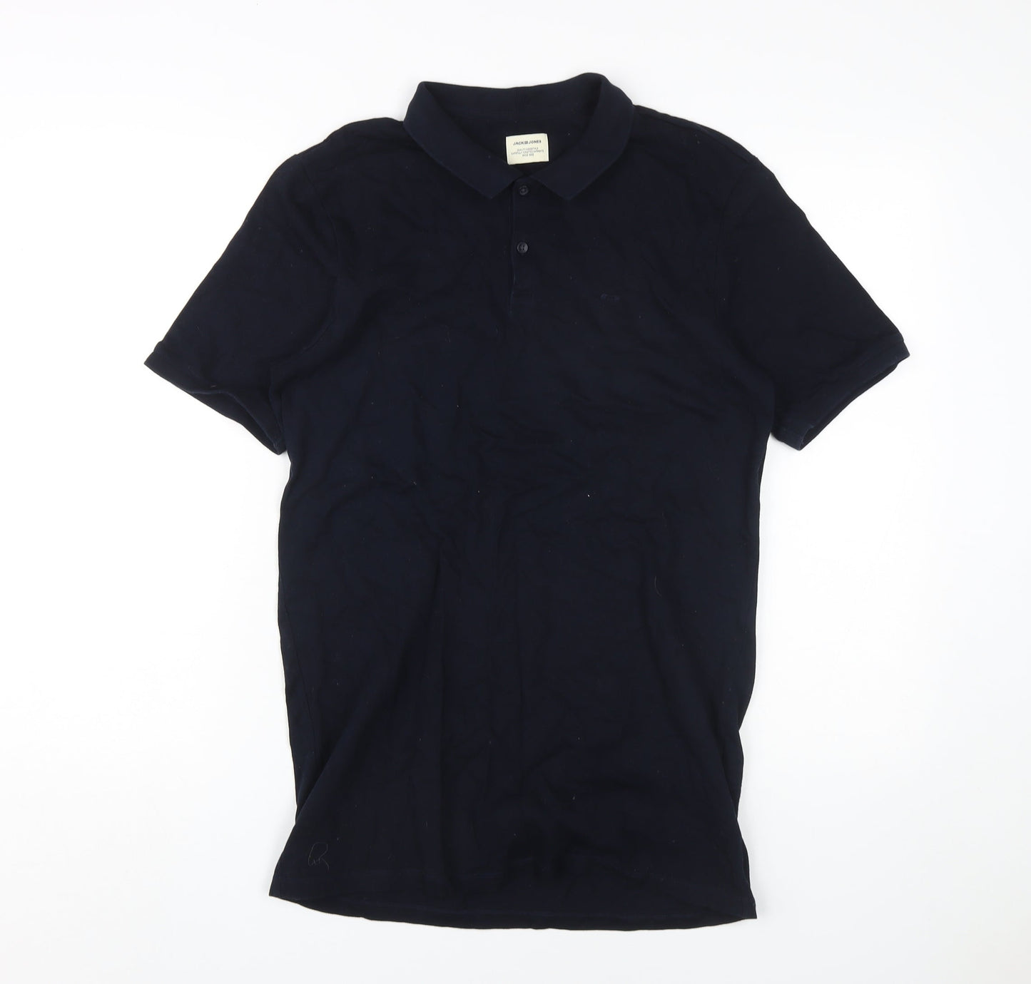 Jack & Jones Men's Black Polo Shirt Size S