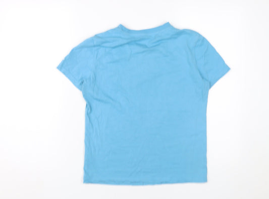 Adidas Unisex Blue Cotton T-Shirt Size S Casual Wear