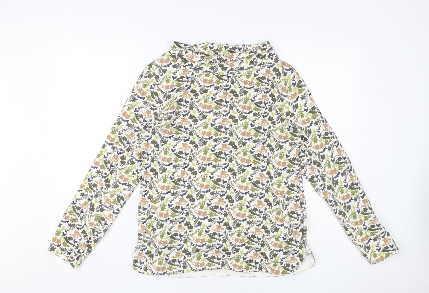 Womens UK Size 10 White Stuff Multicoloured Cotton Blouse
