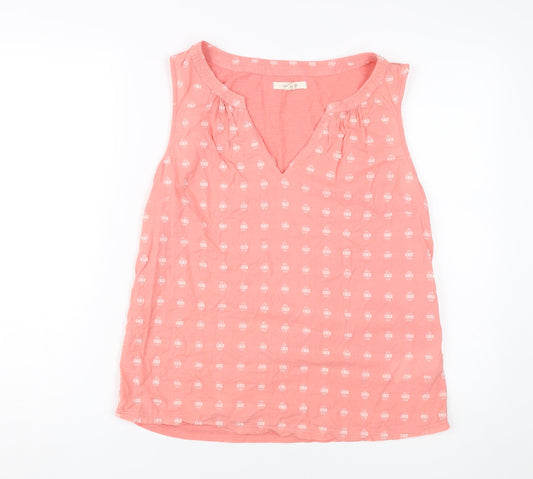 White Stuff Women's Pink Sleeveless Tank Top Size 10
