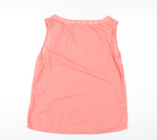 White Stuff Women's Pink Sleeveless Tank Top Size 10