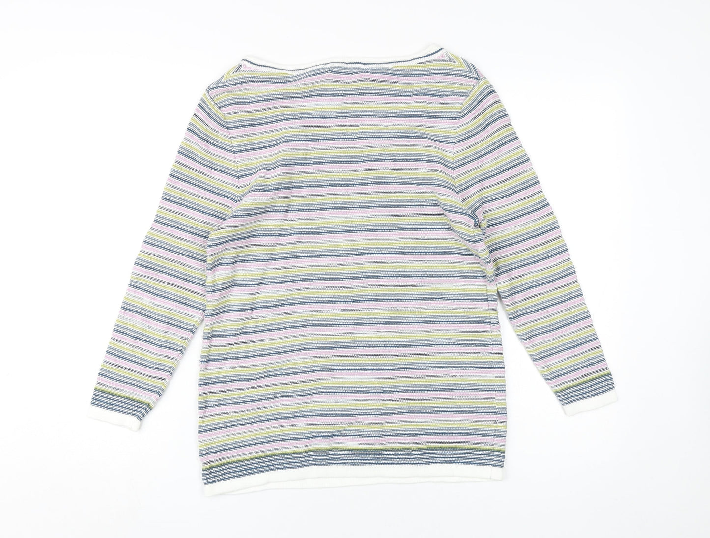 White Stuff Women's Multicoloured Striped Pullover Size 10