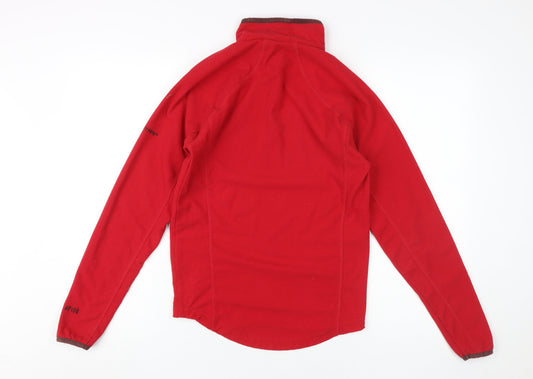 Trespass Red XS Unisex Fleece 1/4 Zip Sweatshirt
