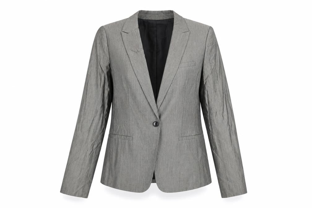 Banana Republic Women Grey Suit Jacket, Size 6 Tall, Business