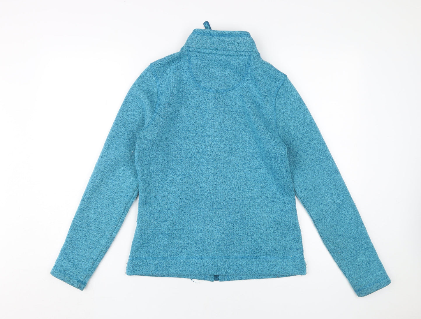 Weird Fish Women's Blue Fleece Jacket Size 8 - Autumn Casual