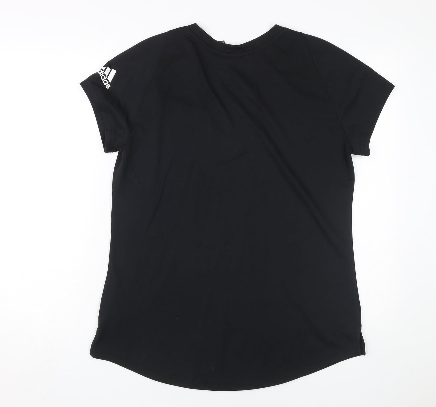 Adidas Women's Black V-Neck Sports T-Shirt