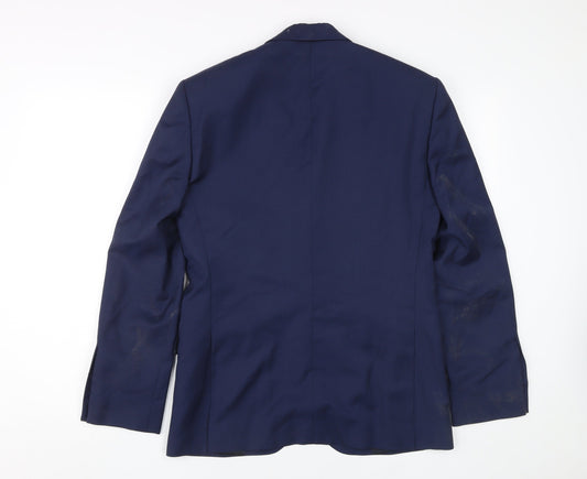 Jaeger Men’s Blue Blazer, Size 36S 100% Wool