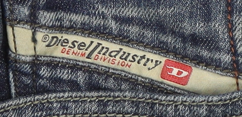 Diesel Men's Blue Straight Jeans Size 32