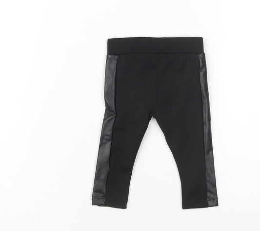 Firetrap Unisex Baby Black Jogger 0-6 Months Polyester