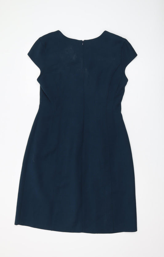 L.K. Bennett Women’s Blue Sheath Dress Size 14