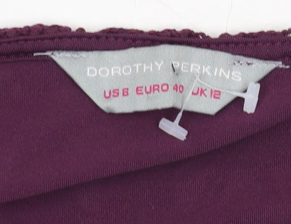 Dorothy Perkins Women's Purple Sequin Tank Size 12
