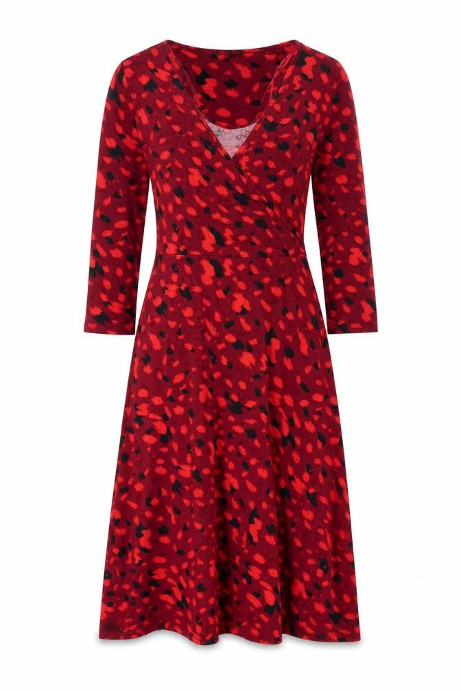 Principles Women's Red Wrap Dress Size 10